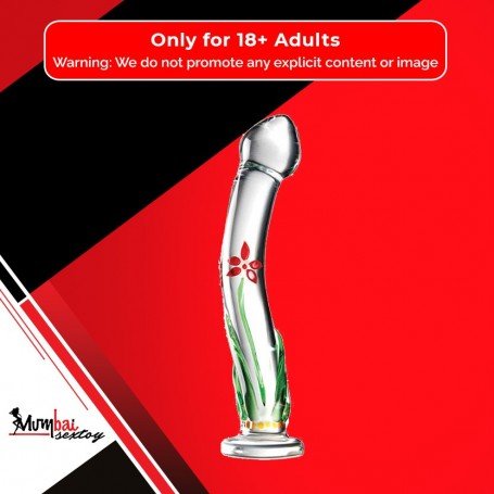 Flower Crystal Glass Dildo Sex Toy GD-004