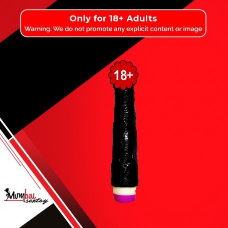 Super Natural Black Silicone Realistic Vibrator RSV-011