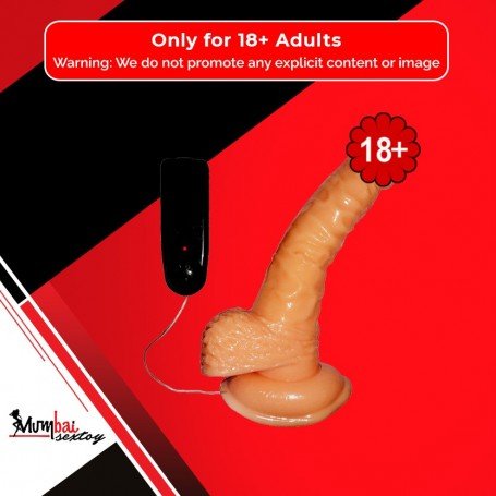 Whoppers Curved Vibrating Suction Cup Realistic Vibrator RSV-078