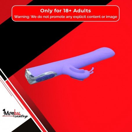 Black T- Transfer Beads Stick Rabbit Vibrator RV-021