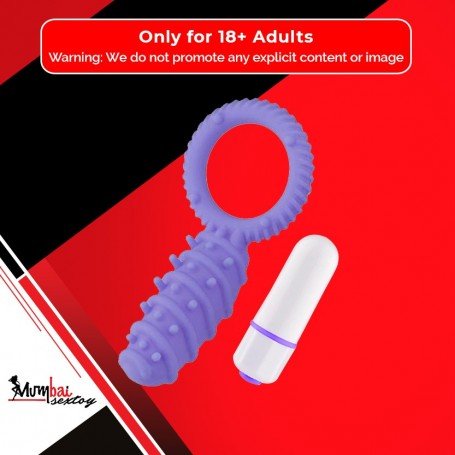 Clitoral Banger Spikes Premium Cockring With Bullet CR-015