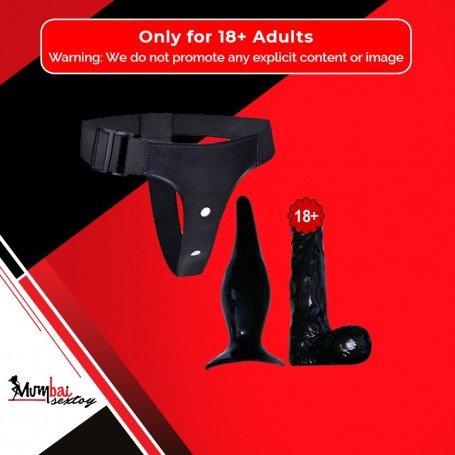 Strap-on Dildo With Anal Butt Plug SO-023