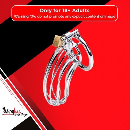 Stainless Steel Iron Wire Male Chastity Lock BDSM-016