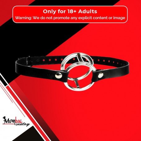 Double Metal Ring Gag for Him & Her BDSM-003